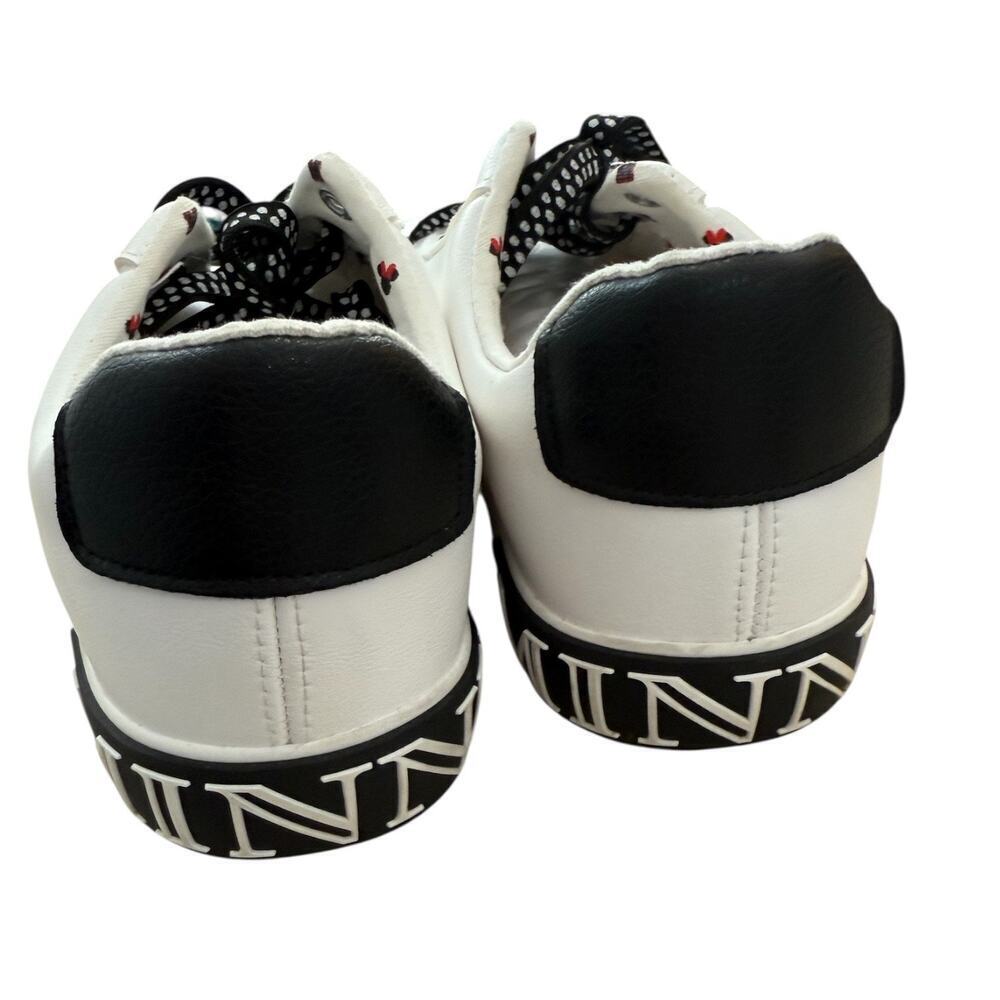 Ground Up Disney Minnie Mouse Sneakers White Black Polka Dot Size 8 - Picture 3 of 6
